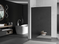 Mexen Kioto L paroi de douche Walk-in 120 x 200 cm, miroir, blanc - 800-120-103-20-50