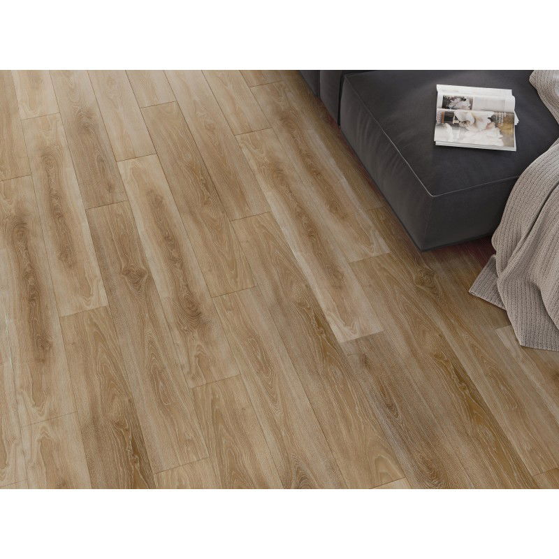 Mexen San Marcos panneaux vinyles 1240 x 182 mm SPC 6,5 mm, sous-couche IXPE 1,5 mm, 4 V-Joint, Chêne