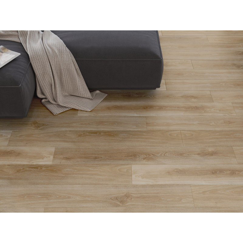 Mexen San Marcos panneaux vinyles 1240 x 182 mm SPC 6,5 mm, sous-couche IXPE 1,5 mm, 4 V-Joint, Chêne