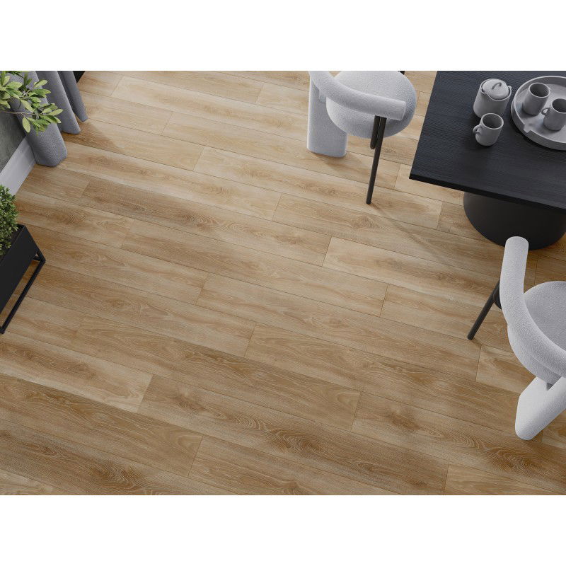 Mexen San Marcos panneaux vinyles 1240 x 182 mm SPC 6,5 mm, sous-couche IXPE 1,5 mm, 4 V-Joint, Chêne