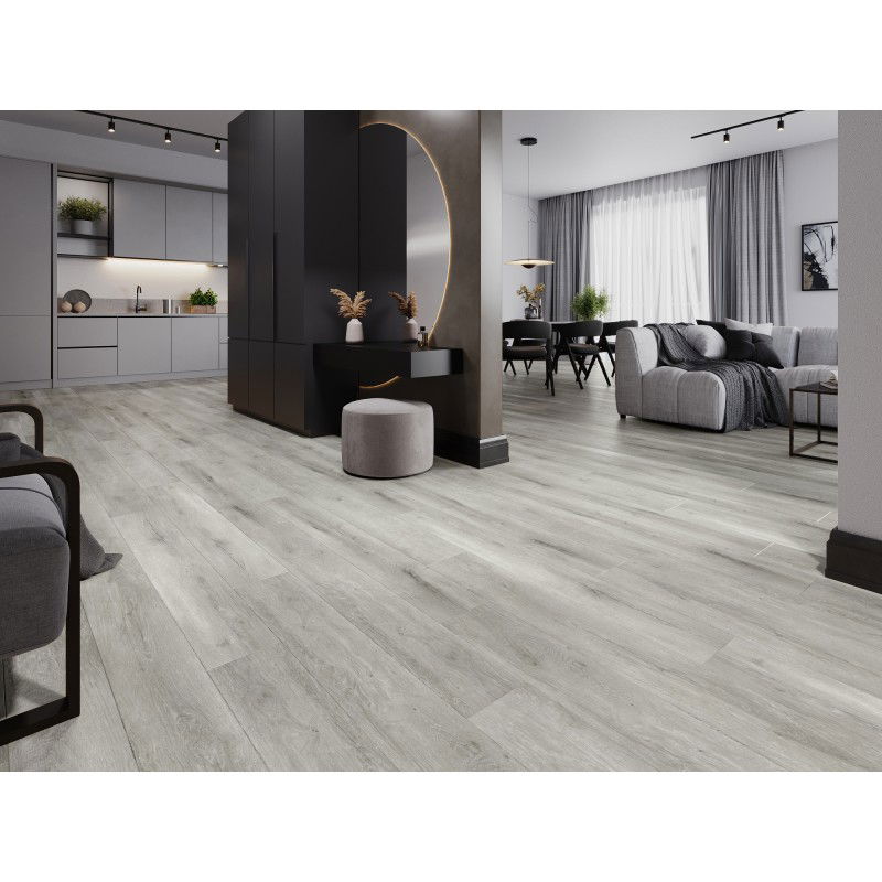 Mexen Boone panneaux vinyles 1240 x 182 mm SPC 6,5 mm, sous-couche IXPE 1,5 mm, 4 V-Fuga, Chêne - F1054-1240-182-505-4V1-01