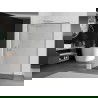 Mexen Kioto L paroi de douche Walk-in 70 x 200 cm, motif noir, chrome - 800-070-103-01-70