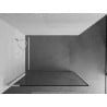Mexen Kioto L paroi de douche Walk-in 120 x 200 cm, cadre noir, blanc - 800-120-103-20-70