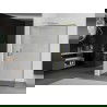 Mexen Kioto L mur de douche Walk-in 80 x 200 cm, motif noir, doré - 800-080-103-50-70
