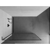 Mexen Kioto L Paroi de douche Walk-in 120 x 200 cm, cadre noir, gris canon brossé - 800-120-103-66-70