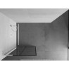Mexen Kioto L paroi de douche Walk-in 90 x 200 cm, grille noire, blanche - 800-090-103-20-77