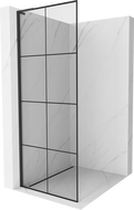 Mexen Kioto L paroi de douche Walk-in 80 x 200 cm, grille noire, noir - 800-080-103-70-77