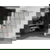 Mexen Kioto L paroi de douche Walk-in 120 x 200 cm, motif noir, noir - 800-120-103-70-77