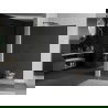 Mexen Kioto L paroi de douche Walk-in 120 x 200 cm, miroir, noir - 800-120-103-70-50