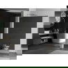 Mexen Kioto L paroi de douche Walk-in 70 x 200 cm, miroir, nickel brossé - 800-070-103-97-50