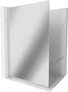 Paroi de douche Mexen Kioto L Walk-in 100 x 200 cm, miroir, nickel brossé - 800-100-103-97-50