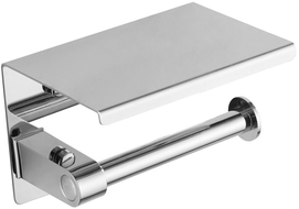 Mexen porte-papier avec étagère, Chrome - 701197-00