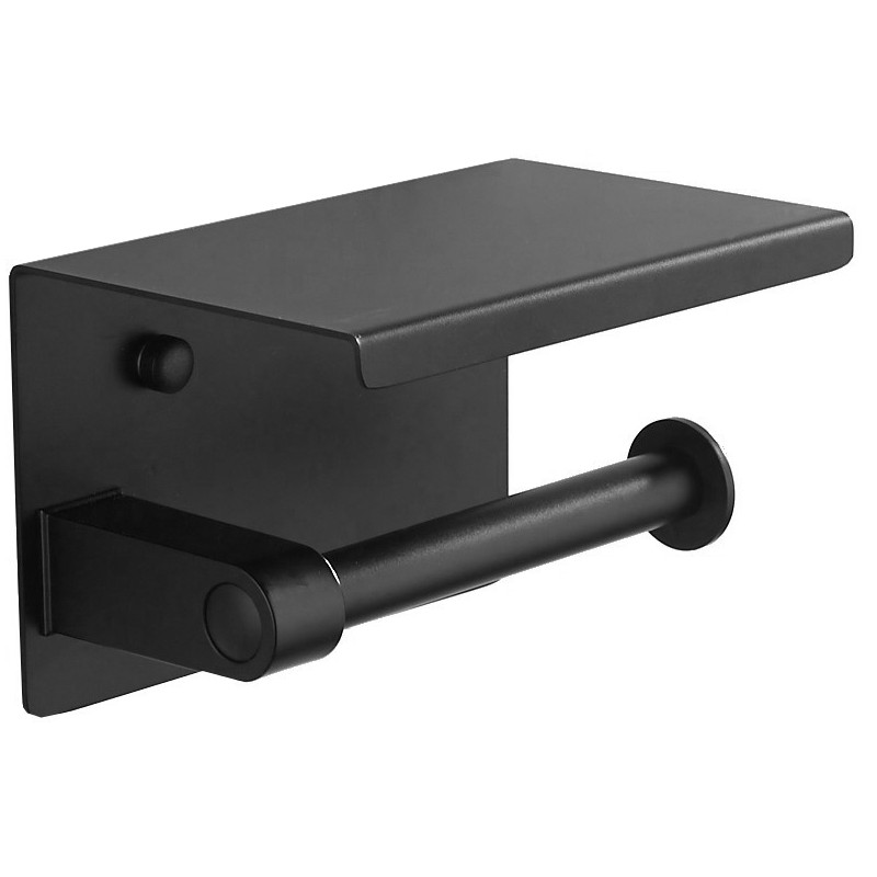 Mexen X porte-papier avec étagère, noir - 701197-70