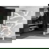 Mexen Kioto L douchewalk-in 90 x 200 cm, motif blanc, noir - 800-090-103-70-97