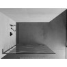 Mexen Kioto L paroi de douche Walk-in 90 x 200 cm, vague blanche, gris canon brossé - 800-090-103-66-97
