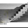 Mexen Kioto L paroi de douche Walk-in 100 x 200 cm, motif blanc, finition dorée brossée - 800-100-103-55-97
