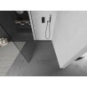 Mexen Kioto paroi de douche Walk-in 75 x 200 cm, transparent 8 mm, acier canon - 800-075-101-95-00