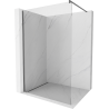 Mexen Kioto paroi de douche Walk-in 75 x 200 cm, transparent 8 mm, acier canon - 800-075-101-95-00