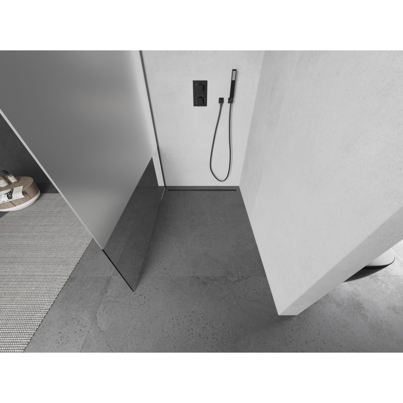 Mexen Kioto paroi de douche Walk-in 110 x 200 cm, transparent/givré 8 mm, canon de fusil - 800-110-101-95-35