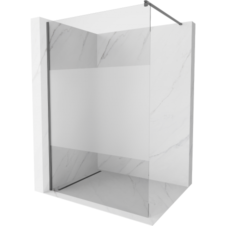Mexen Kioto paroi de douche Walk-in 110 x 200 cm, transparent/givré 8 mm, canon de fusil - 800-110-101-95-35