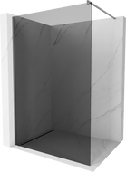 Mexen Kioto paroi de douche Walk-in 70 x 200 cm, graphite 8 mm, métal canon - 800-070-101-95-40