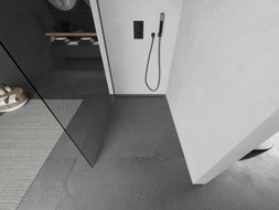 Mexen Kioto L paroi de douche Walk-in 95 x 200 cm, transparent, gun metal - 800-095-103-95-00