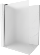 Mexen Kioto L paroi de douche Walk-in 120 x 200 cm, givrée, gun metal - 800-120-103-95-30