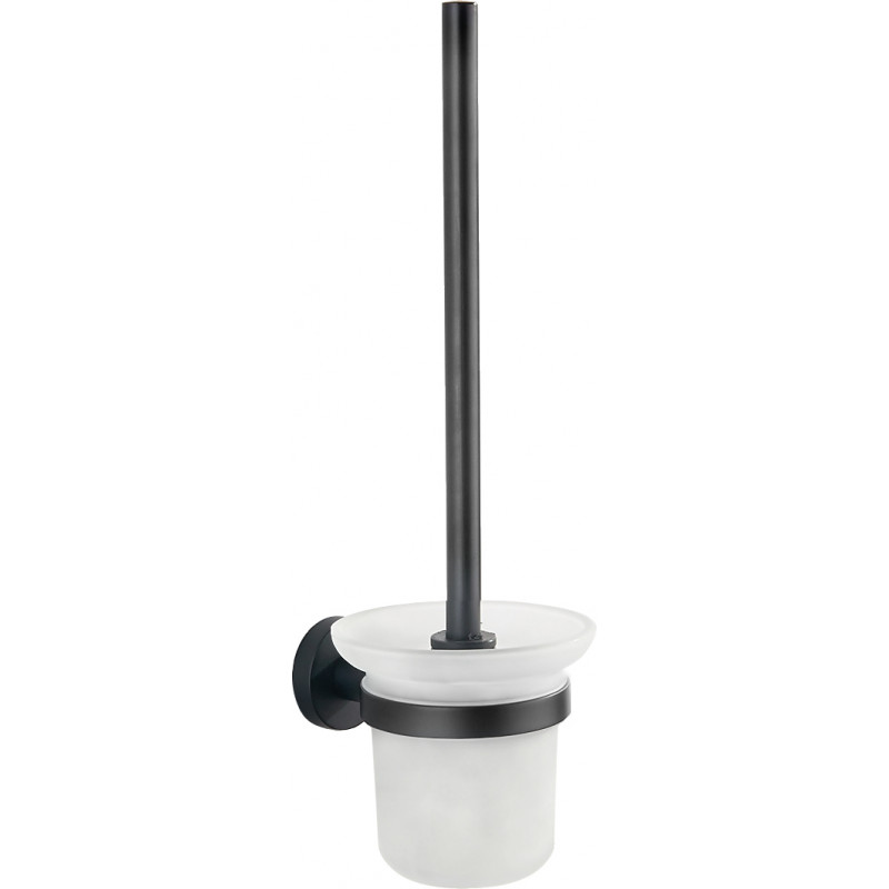 Mexen Tiber brosse de toilette, noire - 7050550-70