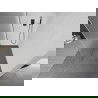 Mexen Kioto paroi de douche Walk-in 100 x 200 cm, verre dépoli 8 mm, gris foncé brossé - 800-100-101-66-30