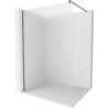 Mexen Kioto paroi de douche Walk-in 110 x 200 cm, verre dépoli 8 mm, couleur gris pistolet brossé - 800-110-101-66-30
