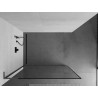 Mexen Kioto L Paroi de douche Walk-in 110 x 200 cm, cadre noir, gun metal - 800-110-103-95-70