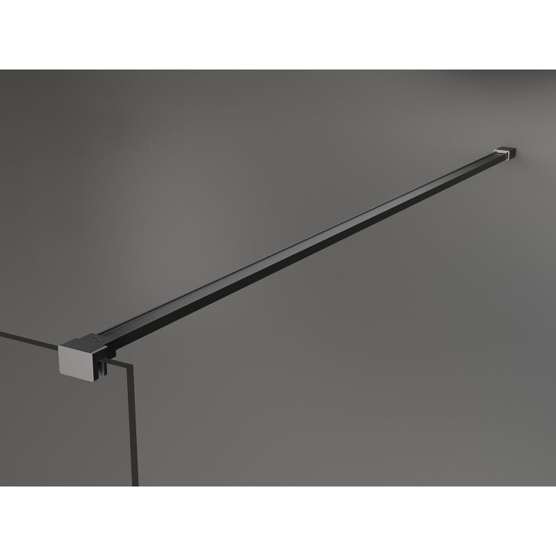 Mexen Kioto paroi de douche Walk-in 140 x 200 cm, miroir 8 mm, gun metal - 800-140-101-95-50