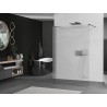 Mexen Kioto paroi de douche autoportante 100 x 200 cm, rainurée 8 mm, gris canon brossé - 800-100-002-66-09