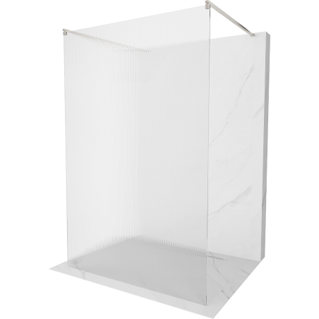 Mexen Kioto paroi de douche indépendante 110 x 200 cm, verre trempé 8 mm, nickel brossé - 800-110-002-97-09