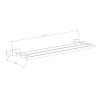 Mexen Arno étagère pour serviettes, Chrome - 7020720-00