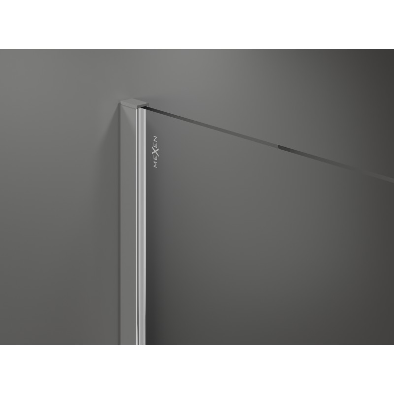 Mexen Kioto paroi de douche Walk-in 140 x 200 cm, transparent 8 mm, chrome - 800-140-101-01-00