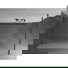 Mexen Kioto paroi de douche indépendante 120 x 200 cm, verre dépoli 8 mm, gun metal - 800-120-002-95-30