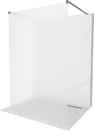 Mexen Kioto paroi de douche autoportante 140 x 200 cm, givre 8 mm, métal gun - 800-140-002-95-30