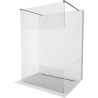 Kioto paroi de douche libre 130 x 200 cm, transparent/sablé 8 mm, gun metal - 800-130-002-95-35
