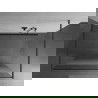 Mexen Kioto paroi de douche autonome 140 x 200 cm, transparent/opaque 8 mm, gun metal - 800-140-002-95-35