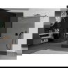 Mexen Kioto paroi de douche autonome 110 x 200 cm, graphite 8 mm, gun metal - 800-110-002-95-40