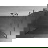 Mexen Kioto paroi de douche autonome 140 x 200 cm, motif noir 8 mm, gun metal - 800-140-002-95-70