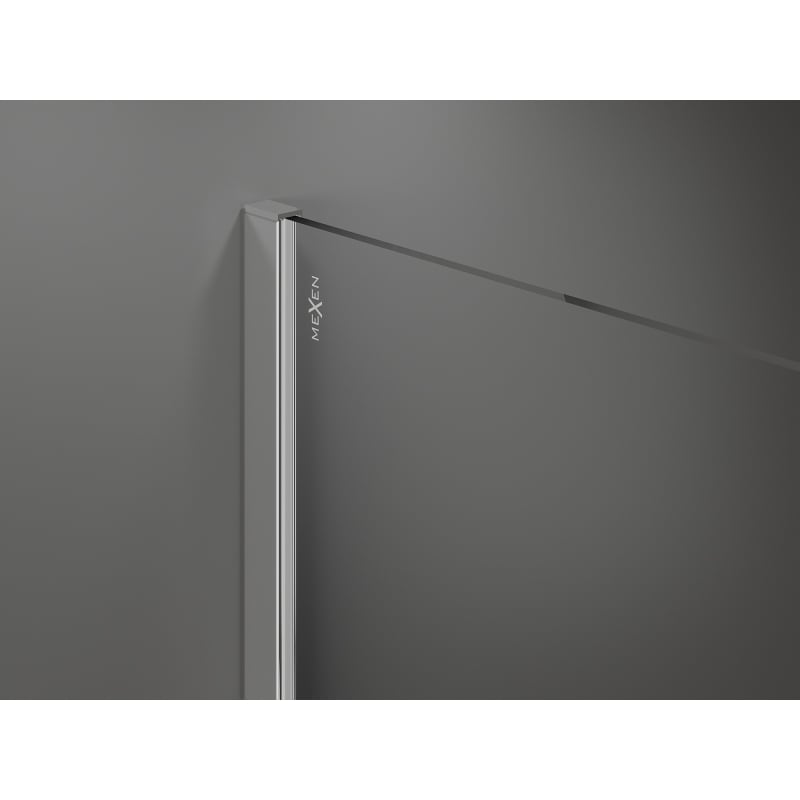 Mexen Kioto paroi de douche Walk-in 70 x 200 cm, rayures 8 mm, chrome - 800-070-101-01-09