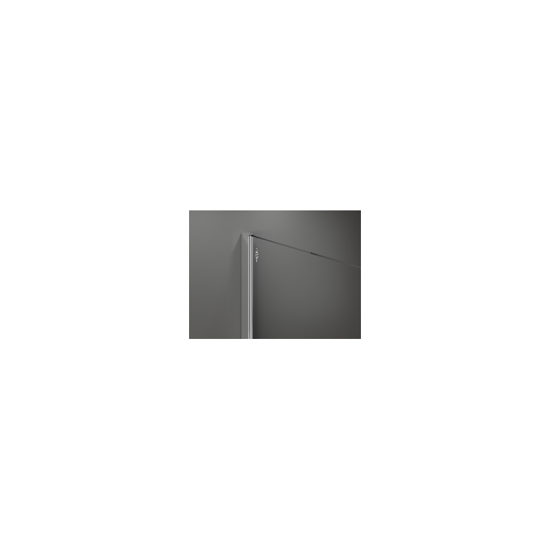 Mexen Kioto paroi de douche Walk-in 90 x 200 cm, rayures 8 mm, chrome - 800-090-101-01-09
