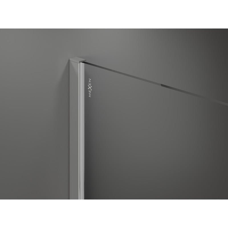 Mexen Kioto paroi de douche Walk-in 145 x 200 cm, transparent 8 mm, chrome - 800-145-101-01-00