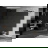 Mexen Kioto paroi de douche autoportante 120 x 200 cm, miroir 8 mm, gun metal - 800-120-002-95-50