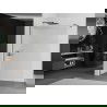 Mexen Kioto parois de douche Walk-in 120 x 200 cm, verres de 8 mm, gun metal - 800-120-101-95-09