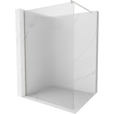 Mexen Kioto paroi de douche Walk-in 80 x 200 cm, verre trempé 8 mm, nickel brossé - 800-080-101-97-09