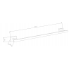 Mexen Arno porte-serviettes, Or - 7020724-50