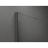 Mexen Kioto-R Paroi de douche arrondie Walk-in 100 x 200 cm, transparent 8 mm, gun metal - 800-100-101-95-06